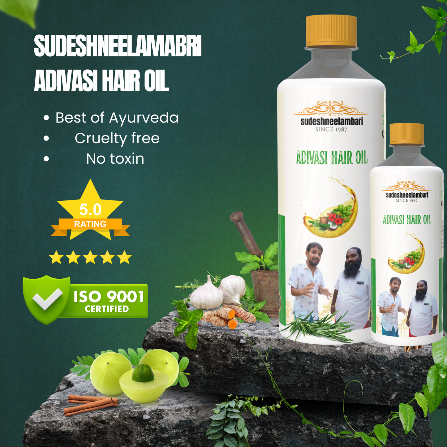 🪔 Sudesh Neelambari Herbal Hair Oil –  100% Original Adivasi Hair Growth Solution 500ml